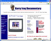 Kerry on Iraq Web Site Screen Grab